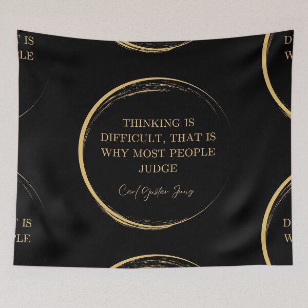 Item preview, Thinking is difficult...  - Carl Gustav Jung designed and sold by JokeAndStyle.