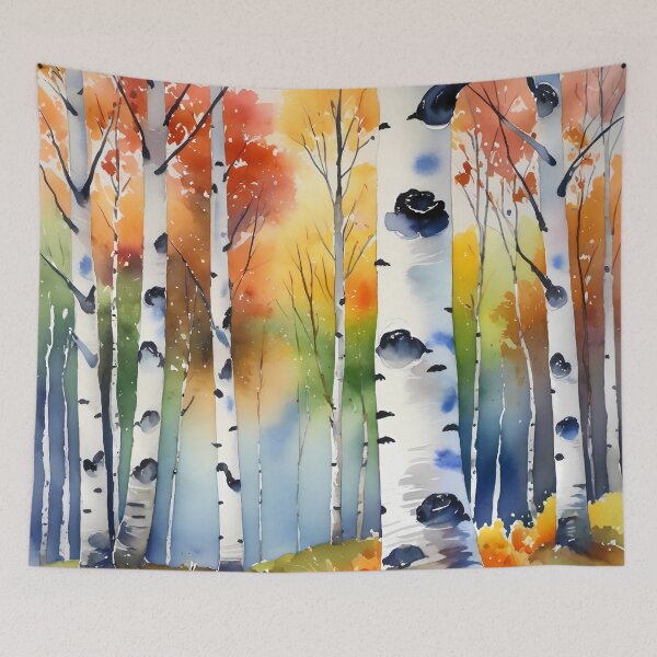Item preview, Birch forest in autumn designed and sold by Kraftbaum.
