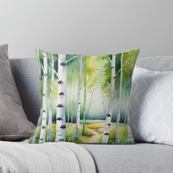 Item preview, Green birch forest designed and sold by Kraftbaum.