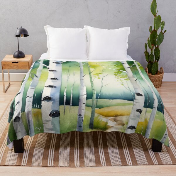 Item preview, Green birch forest designed and sold by Kraftbaum.
