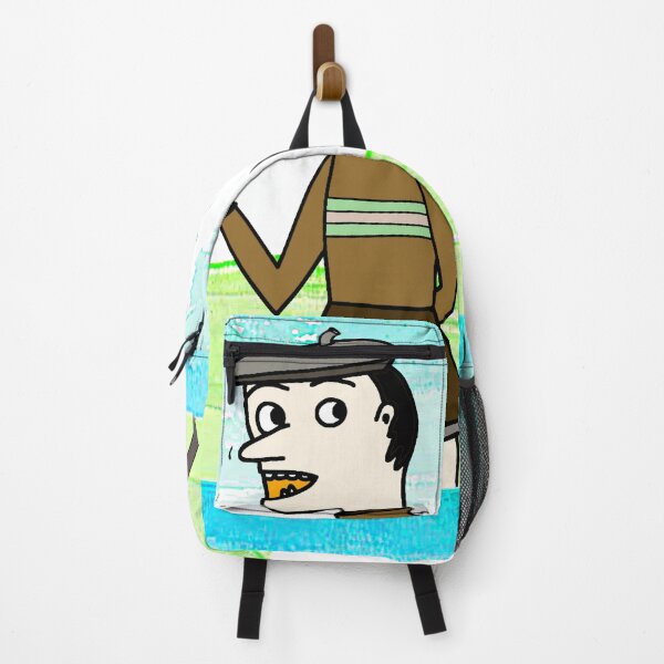 Item preview, "Cartoon Artist with Easel in Stylized Landscape" designed and sold by nighttime1990.