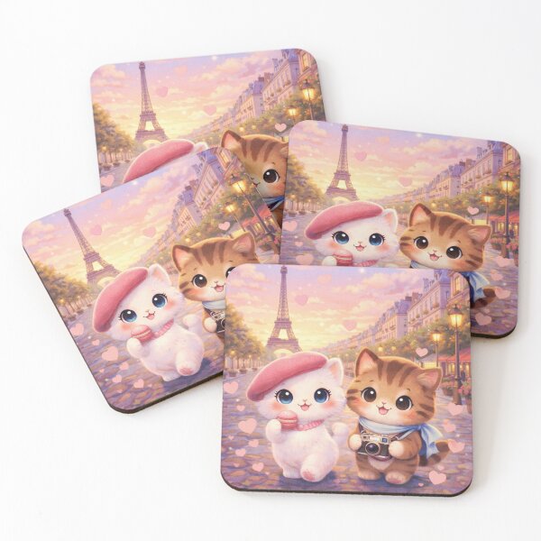 Item preview, Romantic Paris Cats - Eiffel Tower Adventure. designed and sold by Lylysun.
