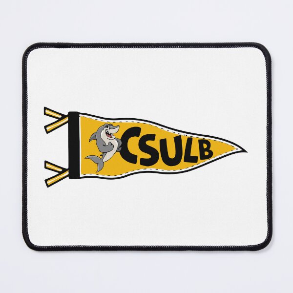 Item preview, CSULB Long Beach Shark Mascot College Pennant designed and sold by jrojnp.