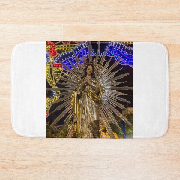 Item preview, Religious Night Procession With Illuminated Arch, Radiant Virgin Mary Statue, and Decorative Lights designed and sold by Nmallia.