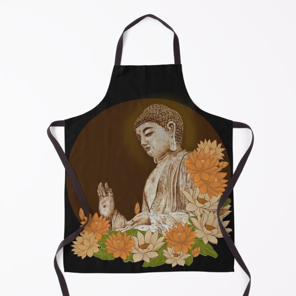 Item preview, Golden Serenity Buddha- Lotus Mandala Art designed and sold by MysticStillArt.