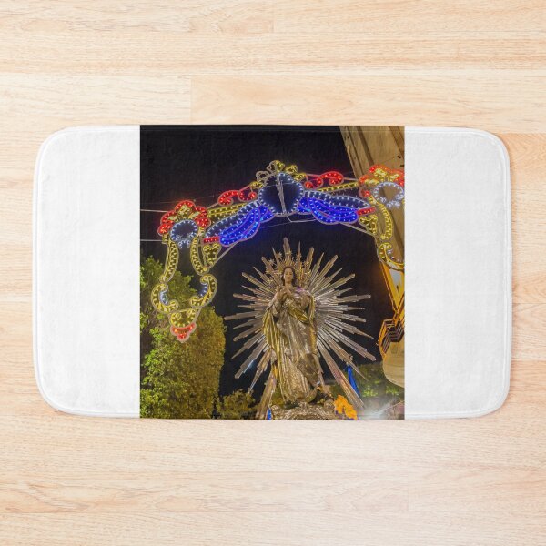 Item preview, Religious Night Procession With Illuminated Arch, Radiant Virgin Mary Statue, and Decorative Lights designed and sold by Nmallia.