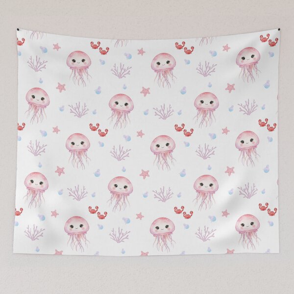 Item preview, Jellyfish Seamless Pattern - Cute Nursery Design designed and sold by Loumara Desings.