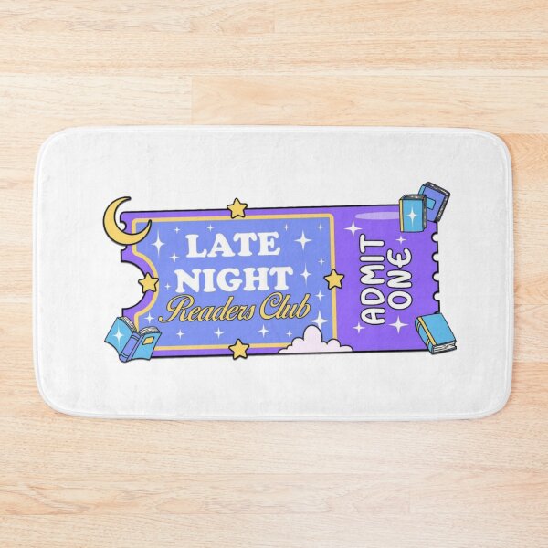 Item preview, late night reader club - retro ticket design designed and sold by JinxyArtistry.