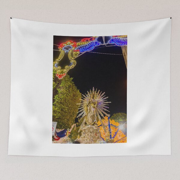 Item preview, Religious Night Procession With Illuminated Arch, Radiant Virgin Mary Statue, and Decorative Lights designed and sold by Nmallia.