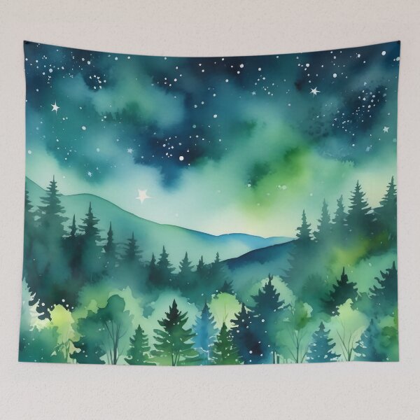 Item preview, Green Forest Night designed and sold by Kraftbaum.