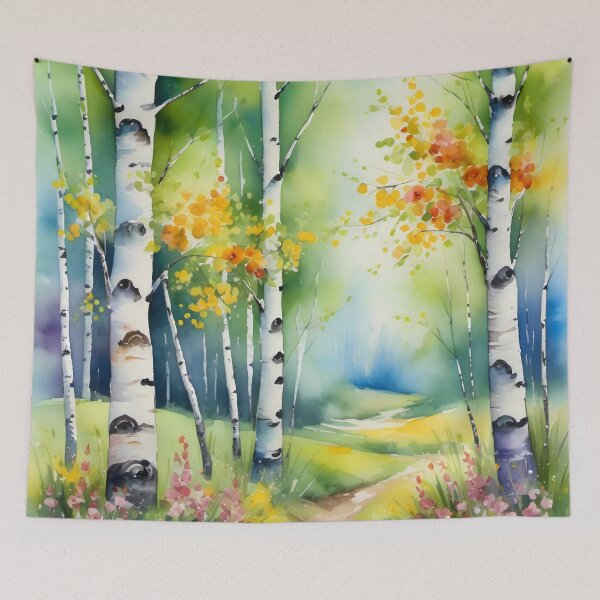 Item preview, Spring in the birch forest designed and sold by Kraftbaum.