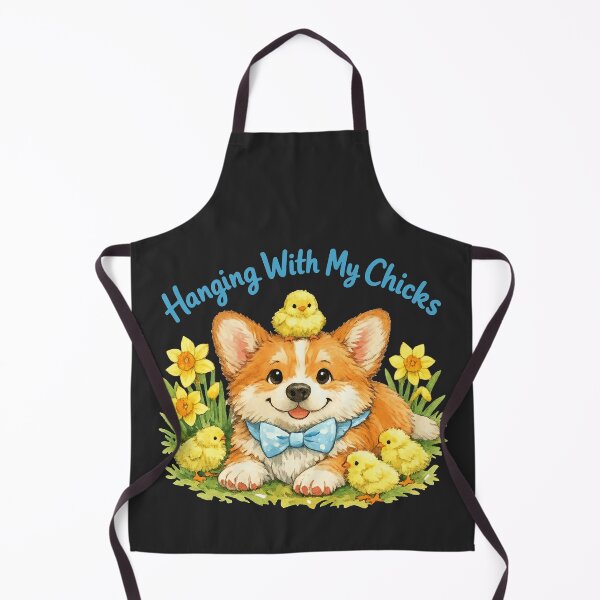 Item preview, Hanging With My Chicks - Easter Corgi Pun designed and sold by DigitalGlade.