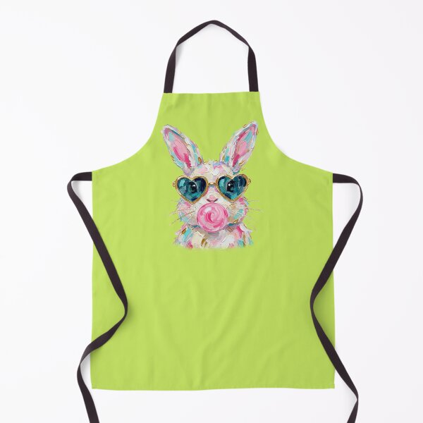 Item preview, Funny Bubblegum Bunny with Heart-Shaped Sunglasses designed and sold by MMPrintsDesign.