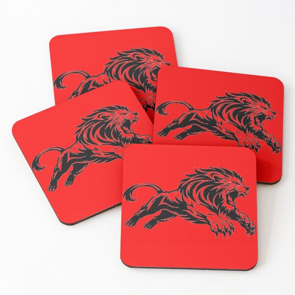 Item preview, Lunging Lion Tattoo designed and sold by Fire in Blue.