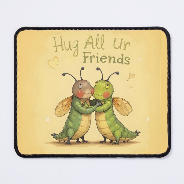 Item preview, Hug All Ur Friends - Cute Bugs Hugging Design designed and sold by WowDezign.