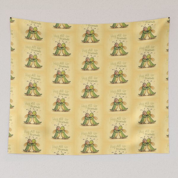 Item preview, Hug All Ur Friends - Cute Bugs Hugging Design designed and sold by WowDezign.