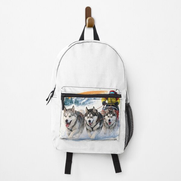 Item preview, Focused Owner Skijoring with a spirited Siberian Husky designed and sold by IndyQuests.