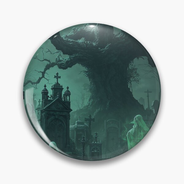 Item preview, Gothic Graveyard Spectral Spirits Moonlit Dark Fantasy Art designed and sold by Kynura.