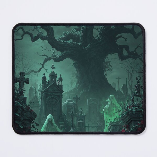 Item preview, Gothic Graveyard Spectral Spirits Moonlit Dark Fantasy Art designed and sold by Kynura.