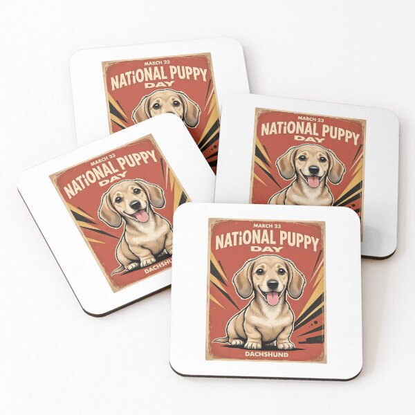 Item preview, National Puppy Day: Dachshund designed and sold by hickhopshop.