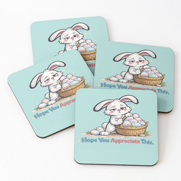 Item preview, Funny Tired Easter Bunny Cartoon Design designed and sold by Gentlestate.