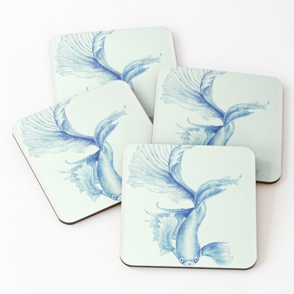 Item preview, bluefish watercolor designed and sold by Nikafreihafen.
