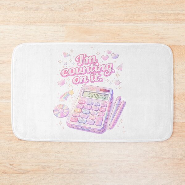 Item preview, Girl Math: I'm Counting On It 53180008 Calculator Meme Sticker | Funny Pink Aesthetic Gift designed and sold by DeluluDept.