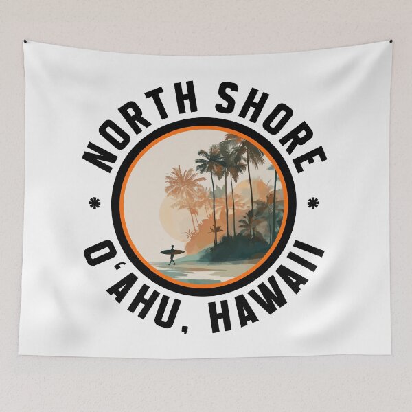 Item preview, North Shore - Hawaii (with Black Lettering) designed and sold by VelvetRoom.