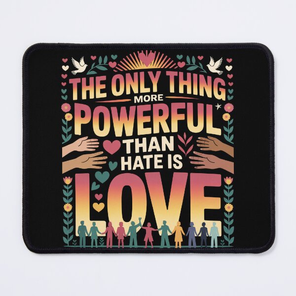Item preview, The Only Thing More Powerful Than Hate Is Love designed and sold by Shirtinho Store.