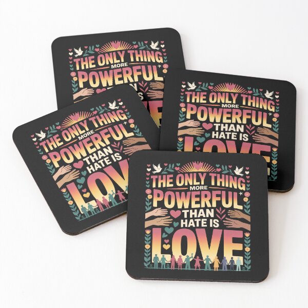 Item preview, The Only Thing More Powerful Than Hate Is Love designed and sold by Shirtinho Store.