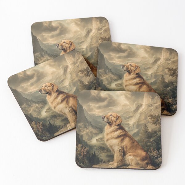 Item preview, Golden Retriever in a Mountain Landscape designed and sold by PetsArt.