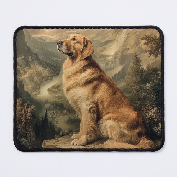 Item preview, Golden Retriever in a Mountain Landscape designed and sold by PetsArt.