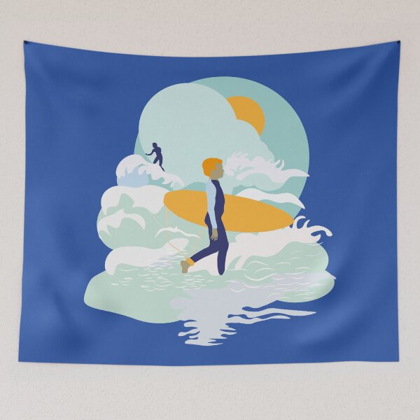 Item preview, Surfer Boy going Surfing in the Ocean designed and sold by Anna Lemos.