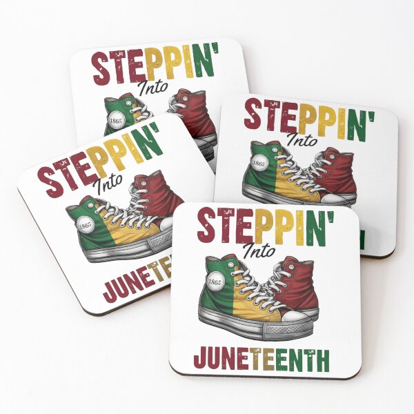 Item preview, Steppin' Into Juneteenth — Retro Pan-African Sneakers Typography designed and sold by Colorful-Garden.