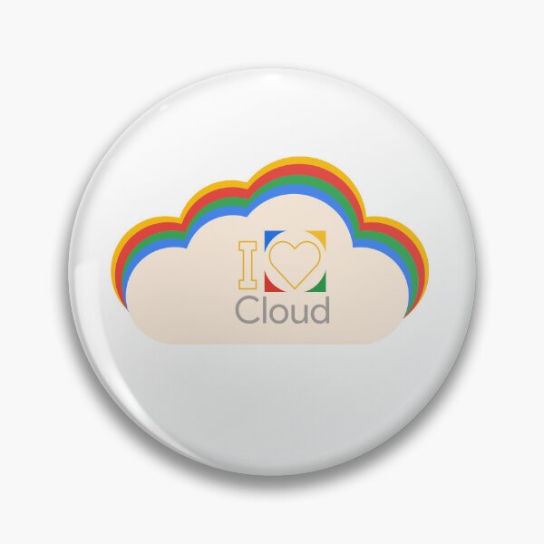 Item preview, I love Cloud Design | Google Cloud Colors | Sticker | Tech Decals | Pin designed and sold by I am Certified.
