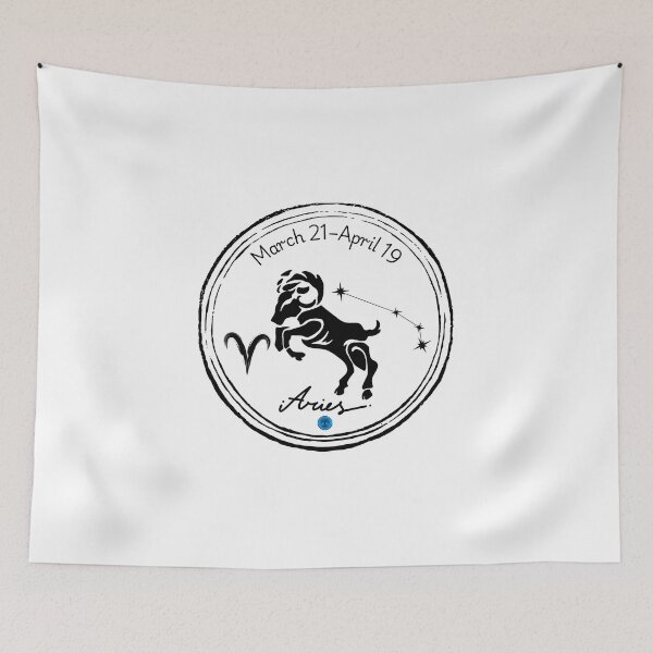 Item preview, Aries Zodiac Constellation Art - March 21 to April 19 (Black on Transparent) designed and sold by Dryden Stewart Enterprises.