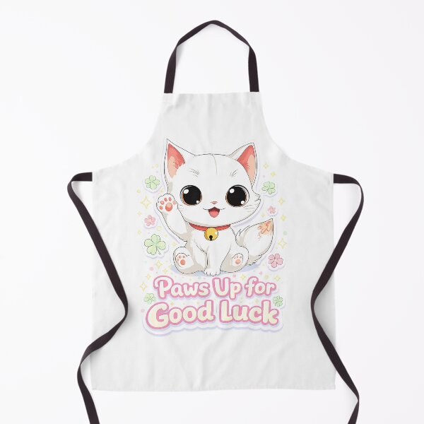 Item preview, Lucky Maneki Cat Paws Up for Good Luck Cute Kawaii Illustration Design designed and sold by imaginariumlab.