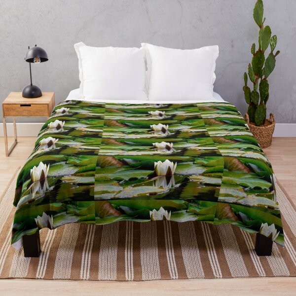 Item preview, White Waterlily Reflection Panorama designed and sold by Violaman.