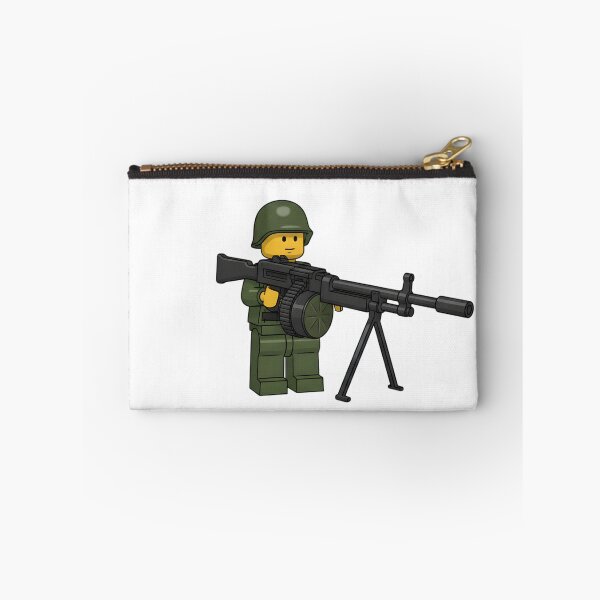 Item preview, LEGO soldier with machine gun designed and sold by Gold Phoenix Adro.