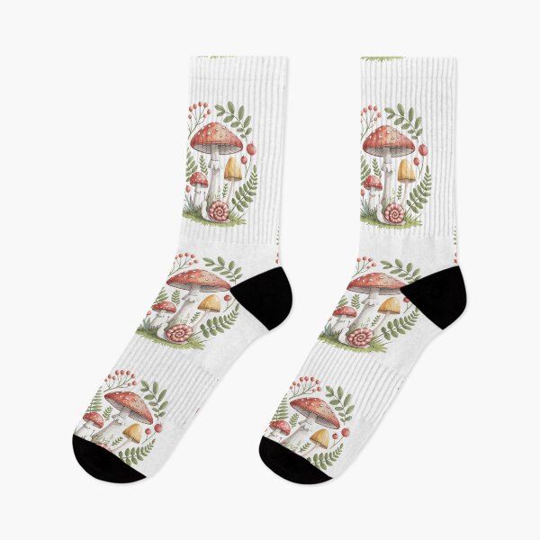 Item preview, Cute Snail And Mushroom Botanical Cottagecore Forest designed and sold by Aesthetic Art.