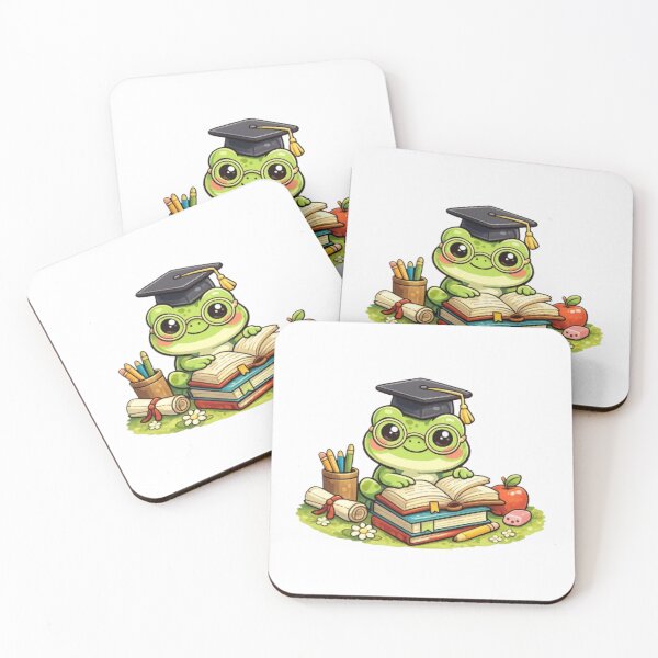Item preview, A studious and cute frog designed and sold by FroggyOnly.