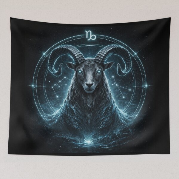 Item preview, Capricorn Mystic Sea Goat Zodiac Emblem designed and sold by QuantumOasis.