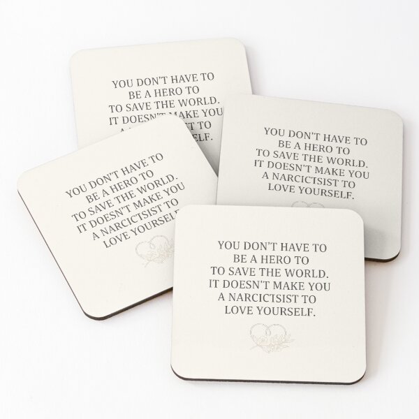 Item preview, You Don't Have to Be a Hero - Inspirational Quote designed and sold by WowDezign.