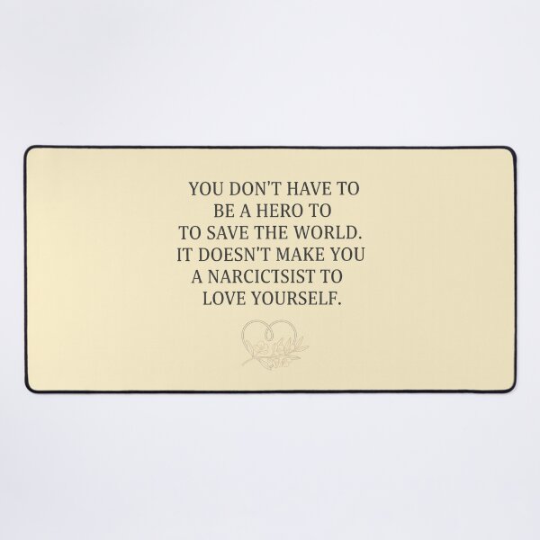Item preview, You Don't Have to Be a Hero - Inspirational Quote designed and sold by WowDezign.