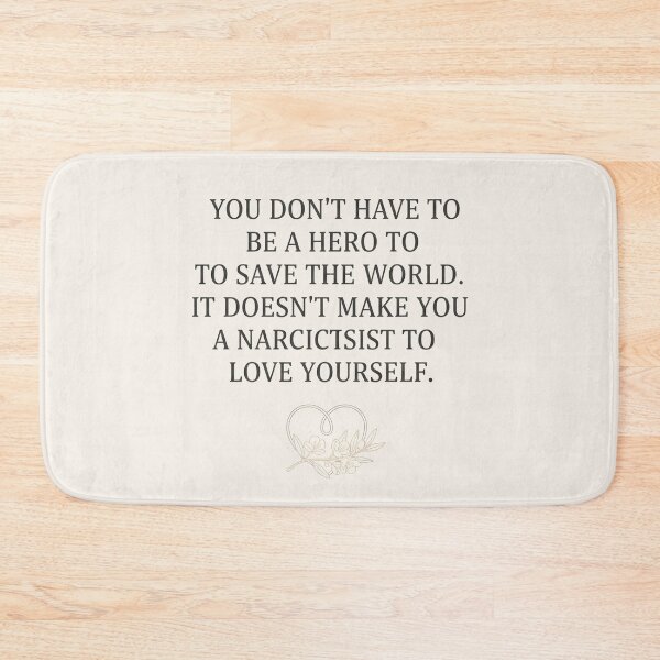 Item preview, You Don't Have to Be a Hero - Inspirational Quote designed and sold by WowDezign.