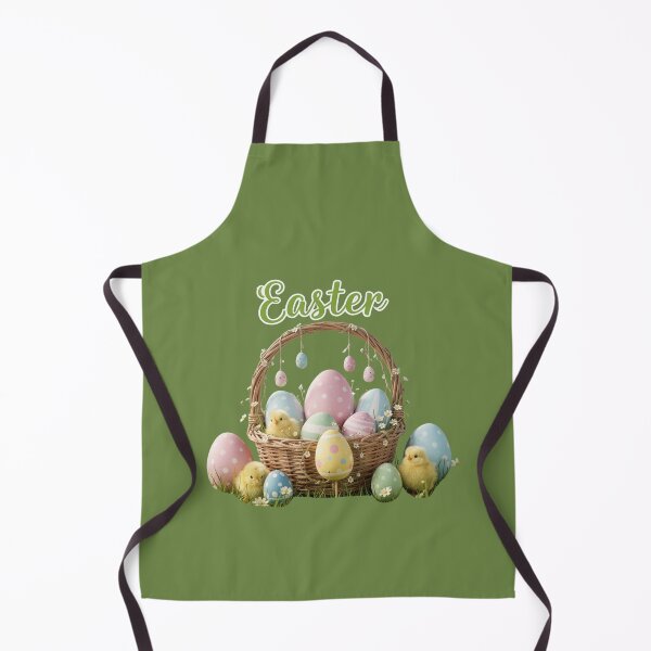Item preview, Vintage Easter Basket with Pastel Eggs and Cute Chicks - Spring Watercolor Design. designed and sold by LunaPrintCo.