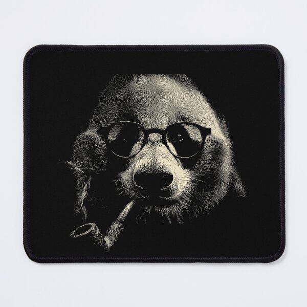 Item preview, Sophisticated Giant Panda Wearing Glasses Smoking Pipe designed and sold by k3rstman1.