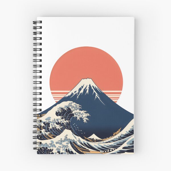 Item preview, Vintage Japanese Mount Fuji Great Wave Art designed and sold by Aesthetic Art.