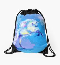 Unicorn Dream - fantasy animal painting Drawstring Bag