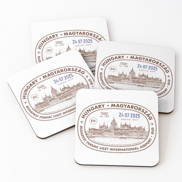 Item preview, Passport Stamp - Budapest, Hungary designed and sold by travelwitheric.